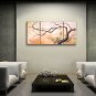 Triptych Contemporary Wall Art Floral Painting Plum Blossom Ready To Hang