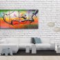 Tetraptych Contemporary Wall Art Floral Plum Blossom On Canvas Artworks