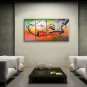 Tetraptych Contemporary Wall Art Floral Plum Blossom On Canvas Artworks