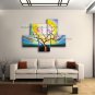 5 Pieces Contemporary Wall Art Floral Plum Blossom Artist Artworks