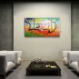 Triptych Contemporary Wall Art Floral Painting Plum Blossom Oil On Canvas