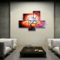 5 Pieces Contemporary Wall Art Floral Painting Plum Blossom Oil On Canvas