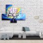 Pentaptych Contemporary Wall Art Floral Plum Blossom Decoration Ideas