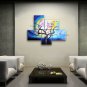 Pentaptych Contemporary Wall Art Floral Plum Blossom Decoration Ideas