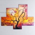 5 Pieces Contemporary Wall Art Floral Plum Blossom Contemporary Decor