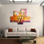 5 Pieces Contemporary Wall Art Floral Plum Blossom Contemporary Decor