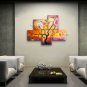 5 Pieces Contemporary Wall Art Floral Plum Blossom Contemporary Decor