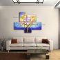 5 Pieces Contemporary Wall Art Floral Painting Plum Blossom Ready To Hang