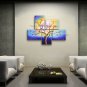 5 Pieces Contemporary Wall Art Floral Painting Plum Blossom Ready To Hang
