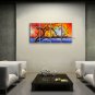 4 Pieces Contemporary Wall Art Floral Painting Plum Blossom Inner Framed