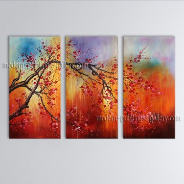Elegant Contemporary Wall Art Floral Cherry Blossom Landscape Scene