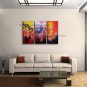 Triptych Contemporary Wall Art Floral Plum Blossom Decoration Ideas