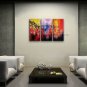 Triptych Contemporary Wall Art Floral Plum Blossom Decoration Ideas