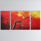 Elegant Contemporary Wall Art Floral Plum Blossom Decoration Ideas