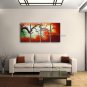4 Pieces Contemporary Wall Art Floral Plum Blossom Landscape Scene