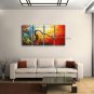 4 Pieces Contemporary Wall Art Floral Plum Blossom Interior Design