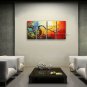 4 Pieces Contemporary Wall Art Floral Plum Blossom Interior Design