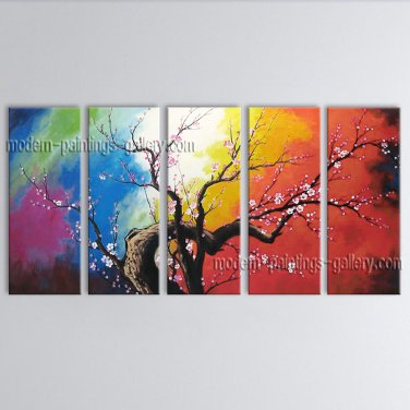 Large Contemporary Wall Art Floral Painting Plum Blossom Artist Artworks