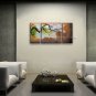 Triptych Contemporary Wall Art Floral Painting Plum Blossom Inner Framed