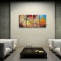 Tetraptych Contemporary Wall Art Floral Plum Blossom On Canvas Artworks