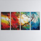 Handmade Large Contemporary Wall Art Floral Painting Plum Blossom Scenery