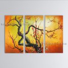 Elegant Contemporary Wall Art Floral Painting Plum Blossom Gallery Wrapped