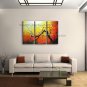 Triptych Contemporary Wall Art Floral Plum Blossom Decoration Ideas