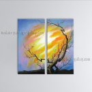 Stunning Contemporary Wall Art Floral Painting Plum Blossom Oil On Canvas