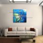 4 Pieces Contemporary Wall Art Floral Plum Blossom Inner Stretched