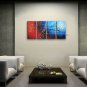 4 Pieces Contemporary Wall Art Floral Plum Blossom Gallery Wrapped