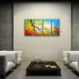 4 Pieces Contemporary Wall Art Floral Plum Blossom Decoration Ideas
