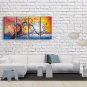 Large Contemporary Wall Art Floral Painting Cherry Blossom Inner Framed