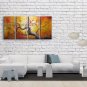 Tetraptych Contemporary Wall Art Floral Cherry Blossom Gallery Wrapped
