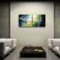 4 Pieces Contemporary Wall Art Floral Painting Cherry Blossom Inner Framed