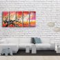 5 Pieces Contemporary Wall Art Floral Cherry Blossom Inner Stretched