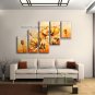 Large Contemporary Wall Art Floral Painting Poppy Flower On Canvas
