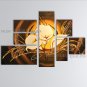 Oversized Contemporary Wall Art Floral Painting Lily Flower On Canvas