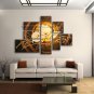 Oversized Contemporary Wall Art Floral Painting Lily Flower On Canvas
