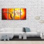 4 Pieces Contemporary Wall Art Floral Painting Cherry Blossom On Canvas