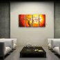 4 Pieces Contemporary Wall Art Floral Painting Cherry Blossom On Canvas