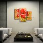 Handmade Triptych Contemporary Wall Art Floral Painting Flower Oil Canvas