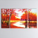Stunning Contemporary Wall Art Landscape Painting Forest Inner Stretched
