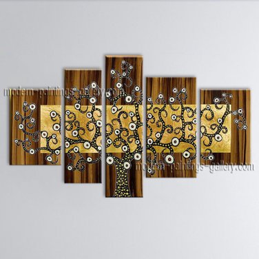 Tetraptych Contemporary Wall Art Landscape Painting Tree Artist Artworks