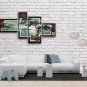 Tetraptych Contemporary Wall Art Landscape Painting Tree Ready To Hang