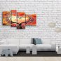 Handmade 4 Pieces Contemporary Wall Art Landscape Painting Tree Scenery
