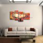 Handmade 4 Pieces Contemporary Wall Art Landscape Painting Tree Scenery