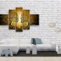 Handmade 5 Pieces Contemporary Wall Art Landscape Painting Tree Scenery