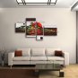 4 Pieces Contemporary Wall Art Landscape Painting Tree On Canvas Artworks