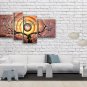 Tetraptych Contemporary Wall Art Landscape Painting Tree Oil On Canvas