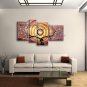 Tetraptych Contemporary Wall Art Landscape Painting Tree Oil On Canvas